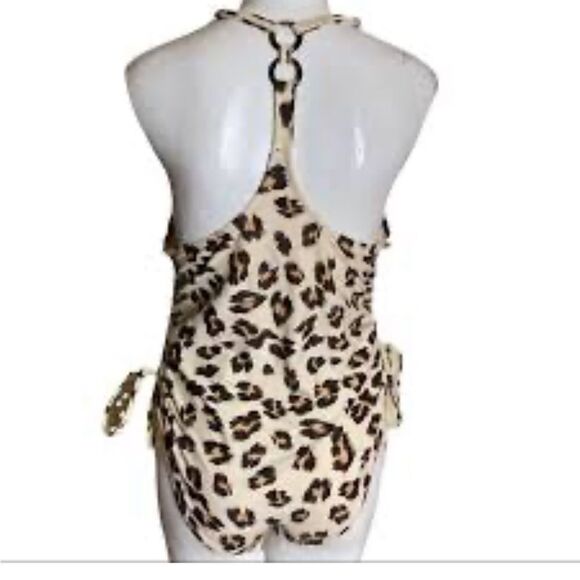 Kona Sol Leopard One Piece T Strap Back - Picture 3 of 7